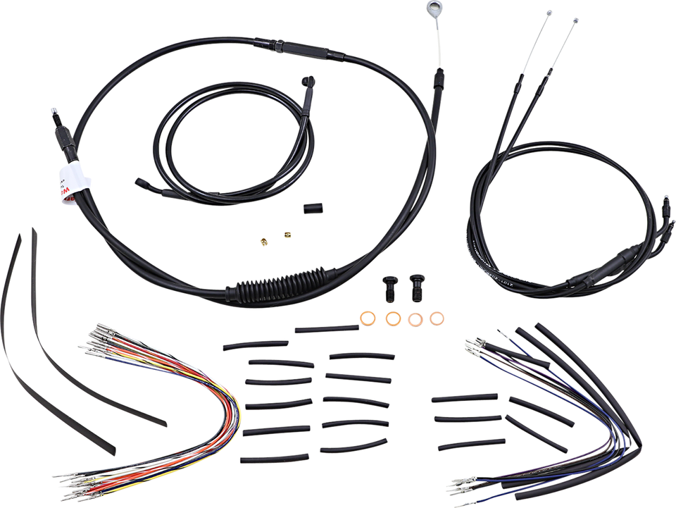 Control Kit - 12" Ape Hanger Handlebars - Lutzka's Garage