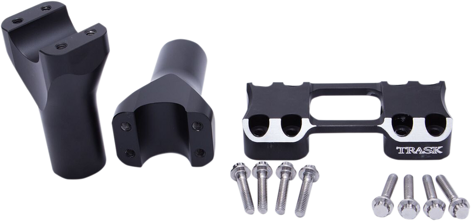 Risers - Assault - 4" x 1-1/4" - Black - Lutzka's Garage