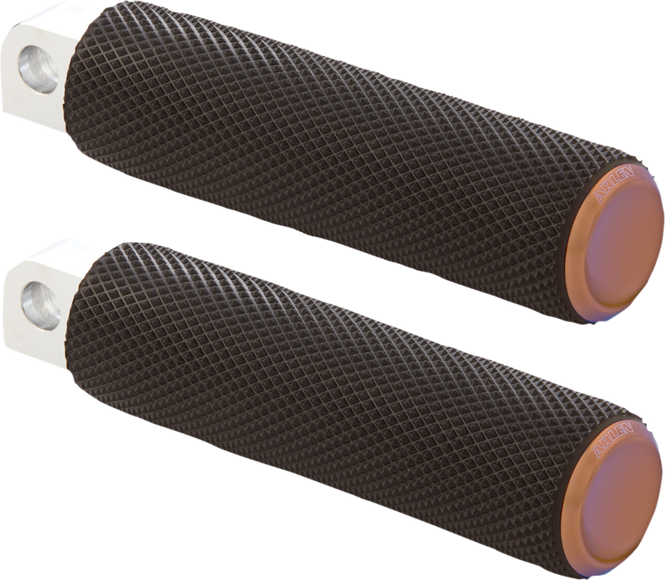 Knurled Footpeg - Titanium - Lutzka's Garage