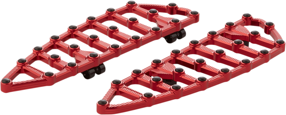 MX Driver Floorboards - Red - Lutzka's Garage