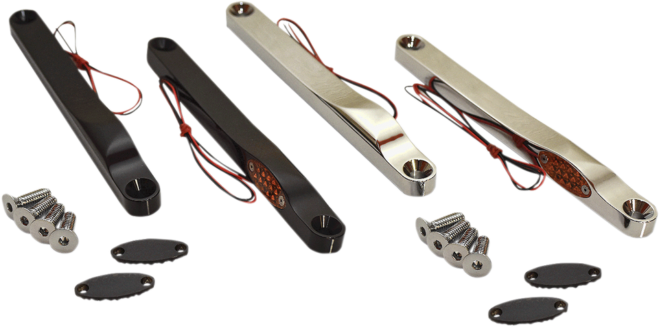 LED Front Turn Signal Lights - Chrome - Lutzka's Garage