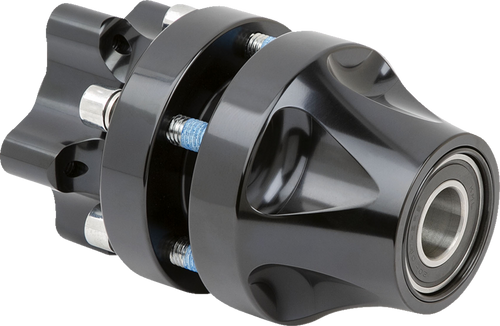 Hub - Single Disc - Front - Black - Lutzka's Garage