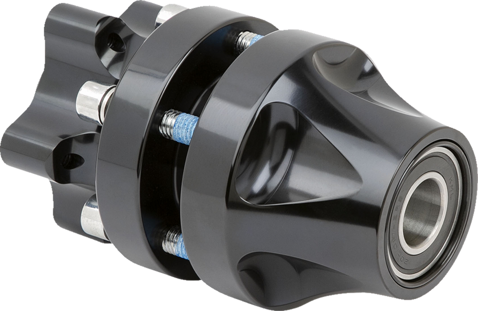 Hub - Single Disc - Front - Black - Lutzka's Garage