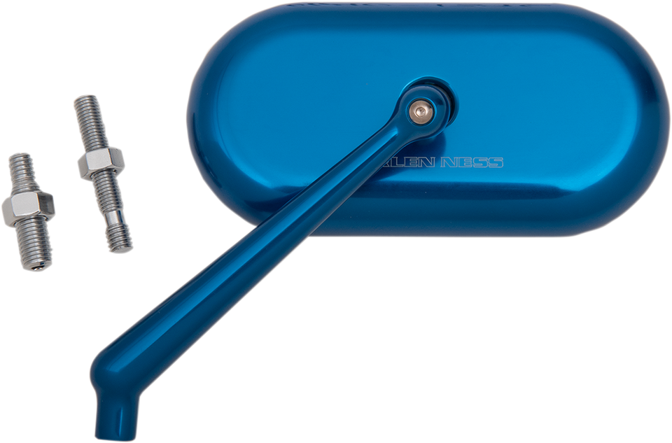 Oval Mirror - Blue - Left - Lutzka's Garage