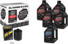Sportster Synthetic 20W-50 Oil Change Kit - Black Filter