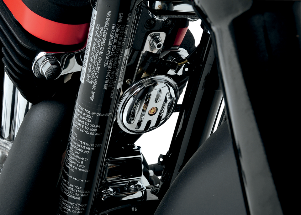 2.5" Horn - Chrome Slotted