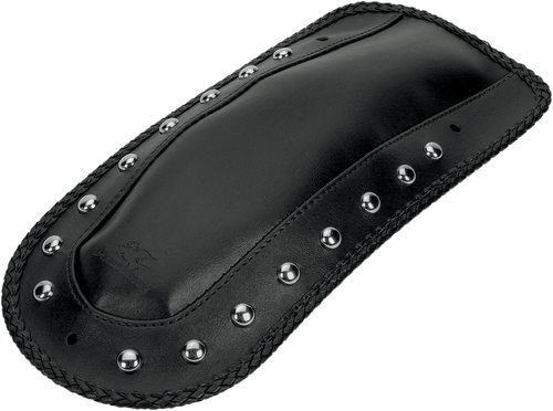 Solo Seat Fender Bib - Studded Chrome