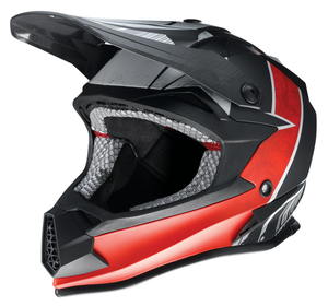 Youth F.I. Helmet - Fractal - MIPS® - Matte Black/Red - Small - Lutzka's Garage