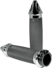 Grips - Custom - Spike End - Chrome - Lutzka's Garage