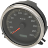Electronic KM/H Speedometer - Black Face - Lutzka's Garage