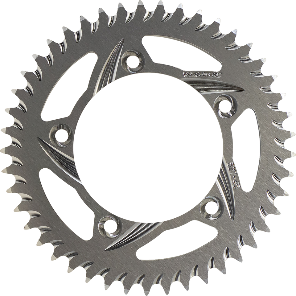 Aluminum Sprocket - Silver - Rear - 45 Tooth - Lutzka's Garage