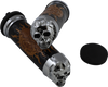Grips - Skull Grips - Plain Eyes - Chrome - Lutzka's Garage