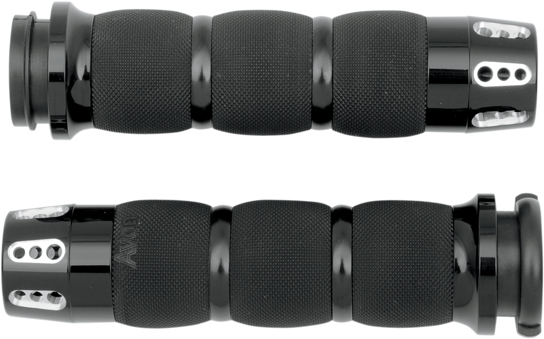 Grips - Gatlin - Air Cushioned - TBW - Black - Lutzka's Garage