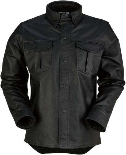 Motz Leather Shirt - Black - Small - Lutzka's Garage