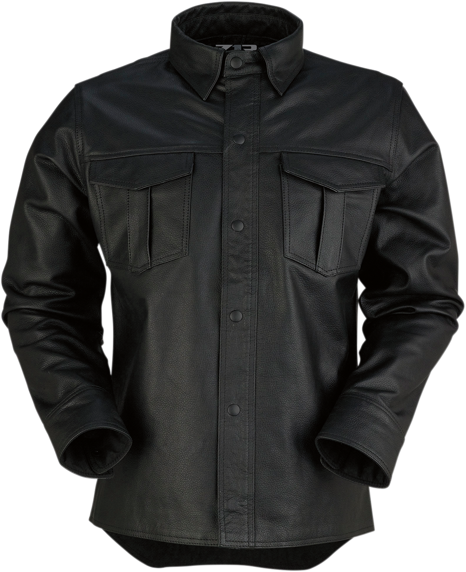 Motz Leather Shirt - Black - Small - Lutzka's Garage