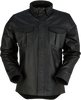 Motz Leather Shirt - Black - Small - Lutzka's Garage