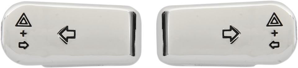Turn Signal Switch Extension Caps - 96+ - Chrome - Lutzka's Garage
