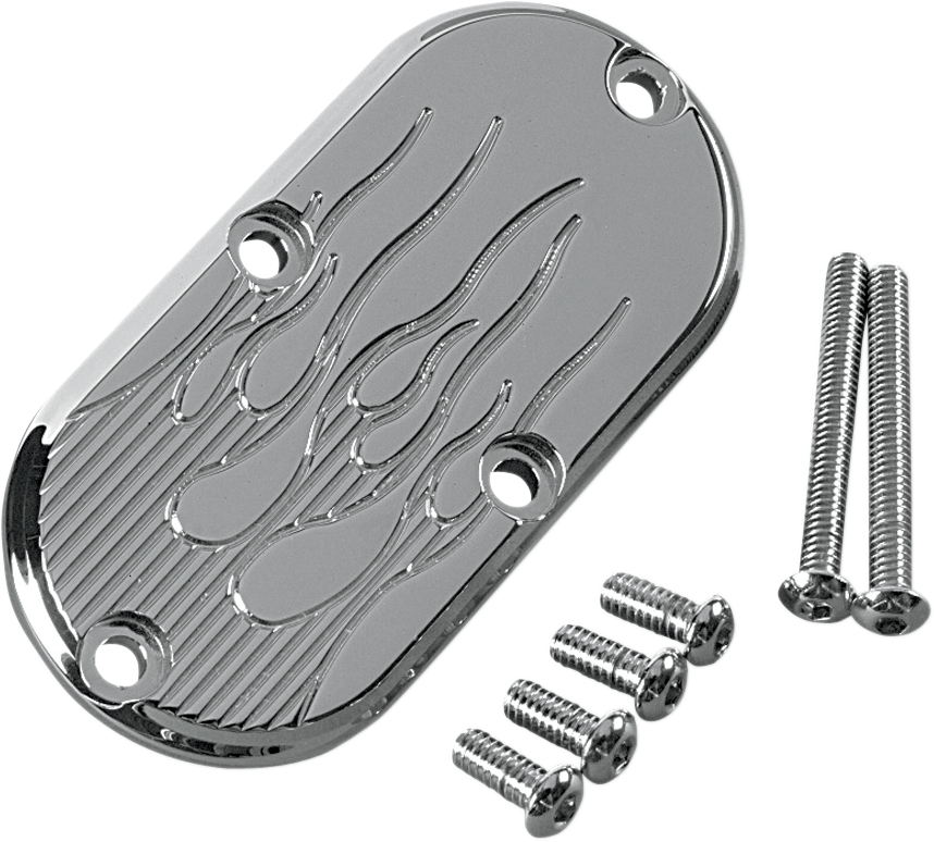 Inspection Cover - Flame - Lutzka's Garage