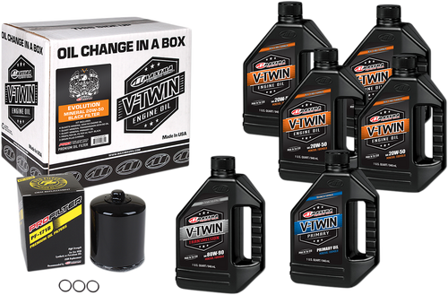 Evolution Mineral 20W-50 Oil Change Kit - Black Filter