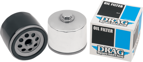 Magnetic Ring Oil Filter with Nut - Chrome - 2-1/4