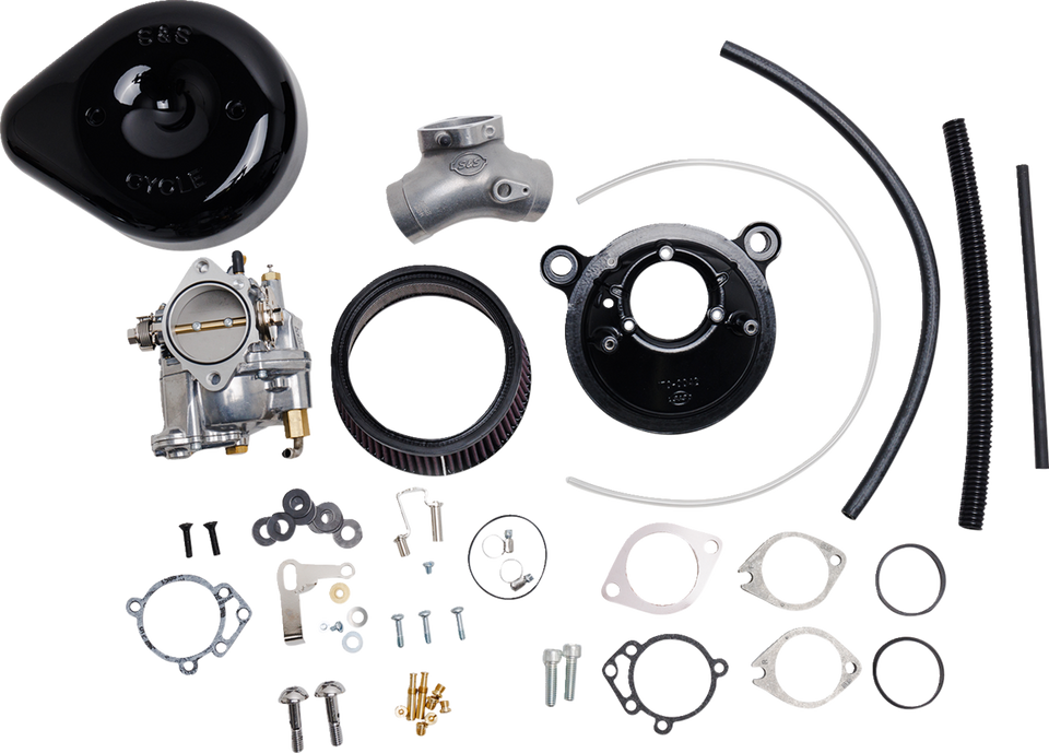 Carburetor E and Stealth Air Kit - Black - Big Twin 84-99 - Lutzka's Garage