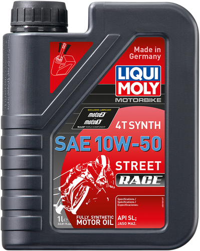 Street Race Synthetic 4T Oil - 10W-50 - 1 L - Lutzka's Garage