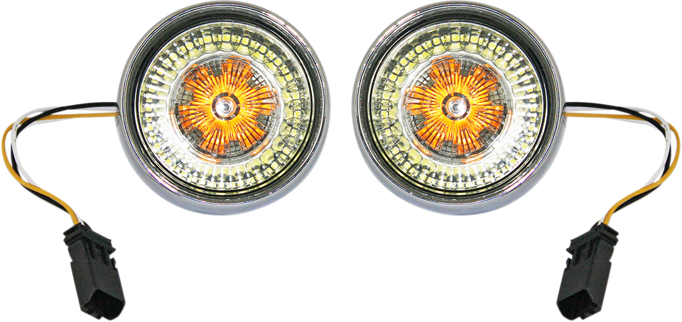 Bullet Turn Signal - JAE CVO - Chrome - Smoke Lens - Lutzka's Garage