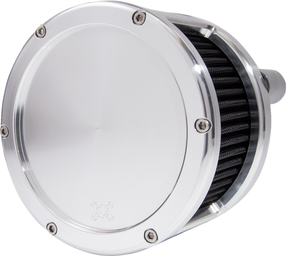 Air Cleaner - BA Race Series - Raw - Solid Cover - Black - M8 - Lutzka's Garage