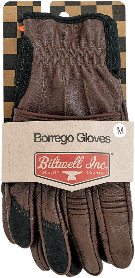 Borrego Gloves - Chocolate - Medium - Lutzka's Garage