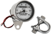2.4" MPH Mini LED Mechanical Speedometer/Indicators - Chrome Housing - White Face - 1:1 - Lutzka's Garage