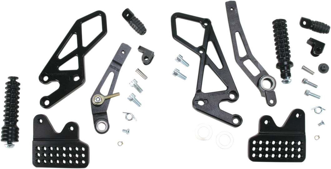 V2 Rearset - Black - GSXR6/7 - Lutzka's Garage