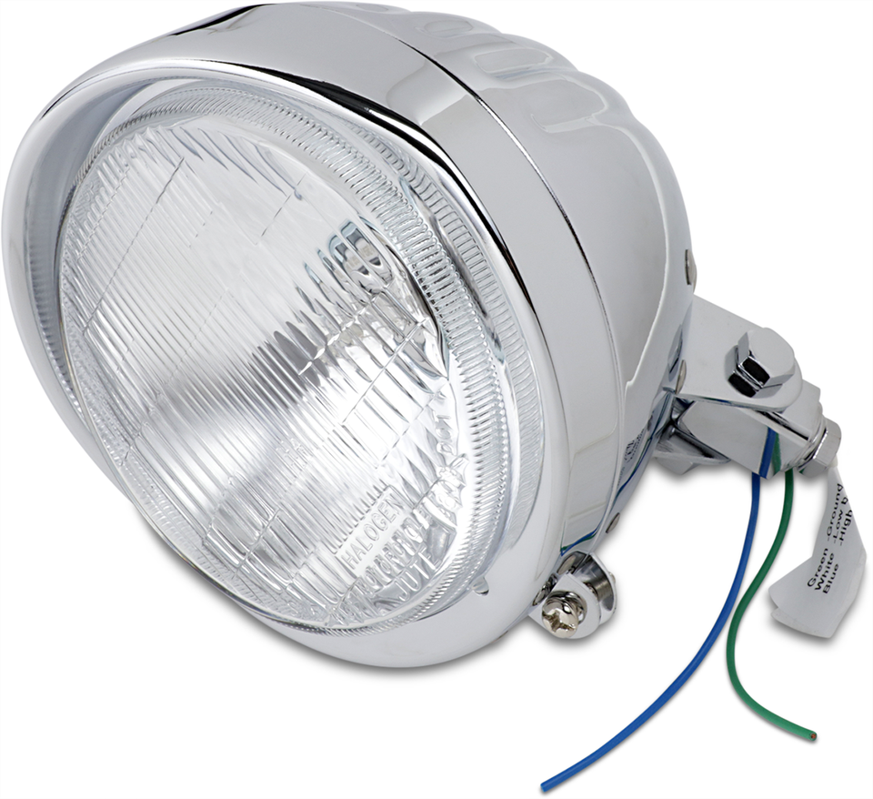 Headlight with Visor 5-3/4" - Grooved