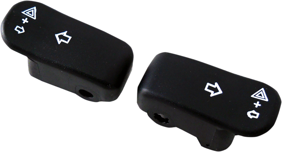 Turn Signal Switch Extension Caps - 96+ - Black - Lutzka's Garage