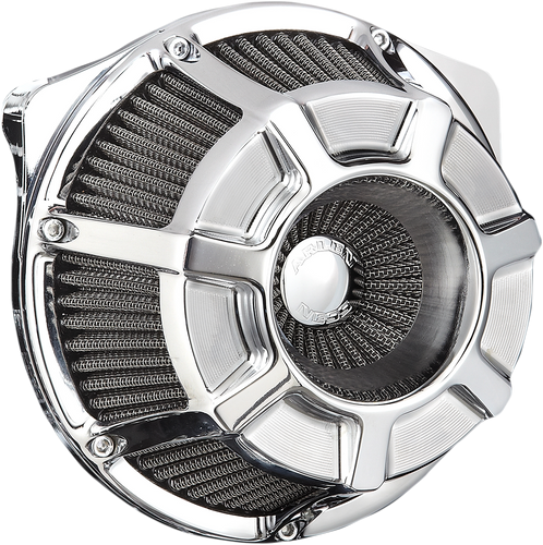 Beveled Air Cleaner - Chrome - Lutzka's Garage