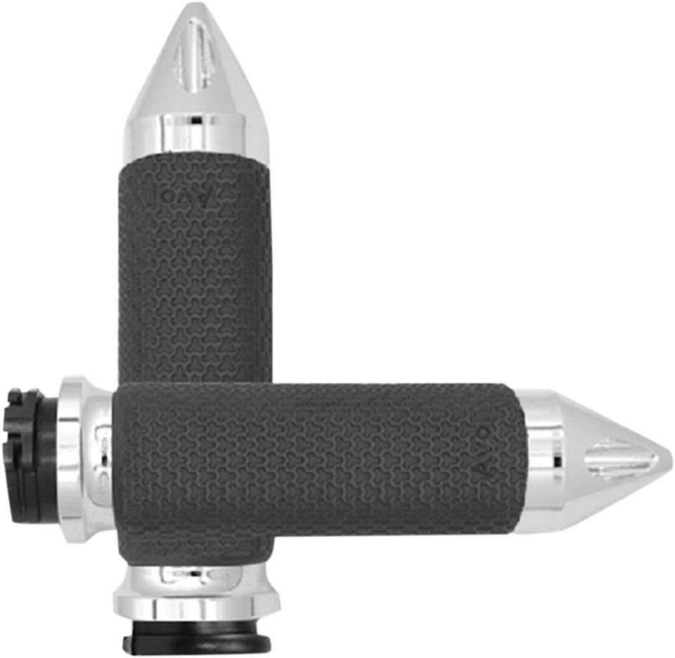 Grips - Memory Foam - Large - Spike - Chrome - Lutzka's Garage