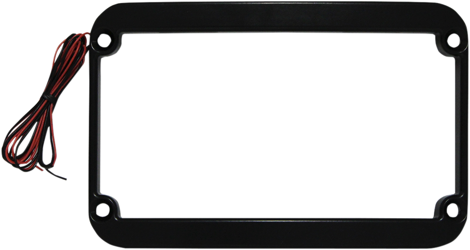Lighted License Plate Frame - Black - Lutzka's Garage