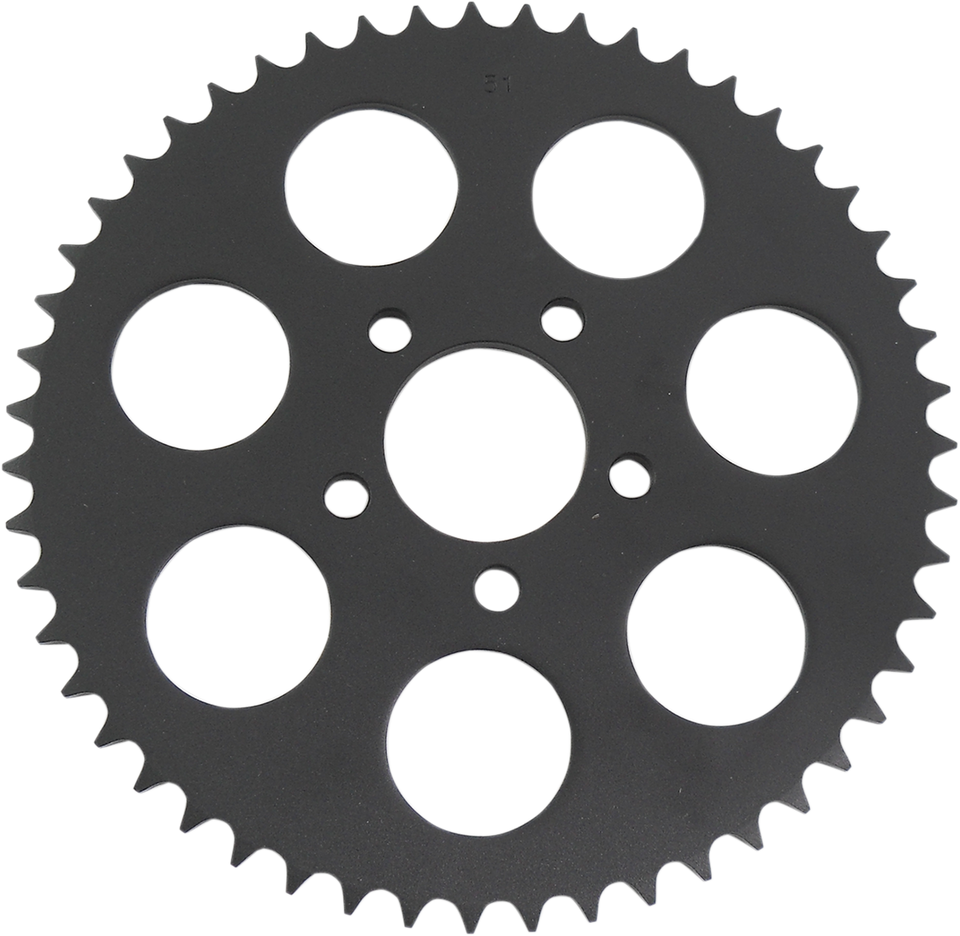 Rear Sprocket - Gloss Black - Flat - 51 Tooth - Lutzka's Garage
