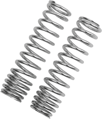 Shock Springs - 12-Series - Chrome - 90-130 lb/in - Lutzka's Garage