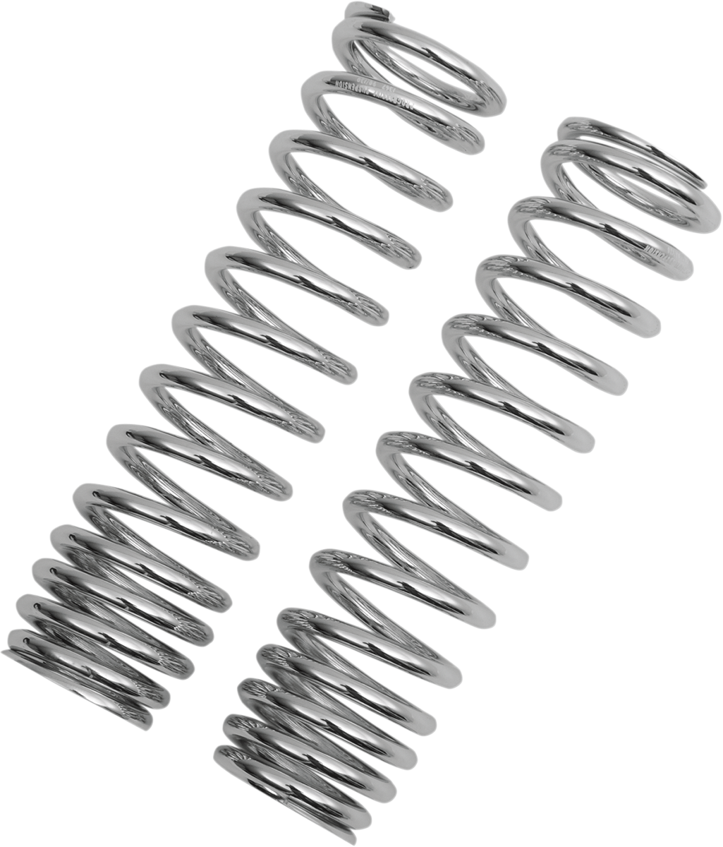 Shock Springs - 12-Series - Chrome - 90-130 lb/in - Lutzka's Garage