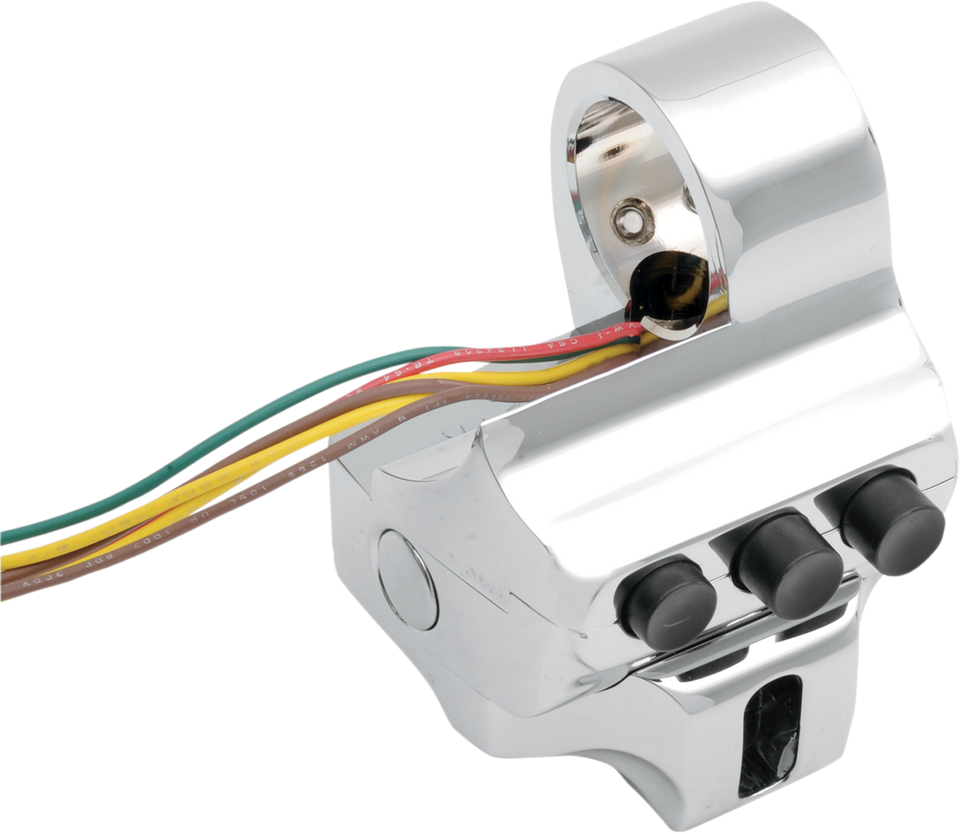 Switch Housing - Right Side - Brake - Four Button - Chrome - Lutzka's Garage