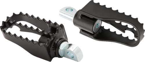 MX Mini Footpegs - Driver/Passenger - Black - Lutzka's Garage