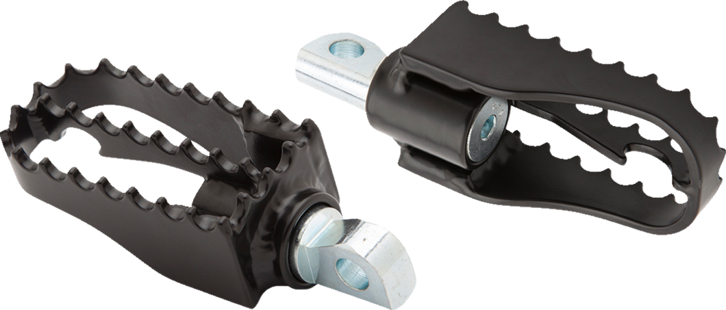 MX Mini Footpegs - Driver/Passenger - Black - Lutzka's Garage