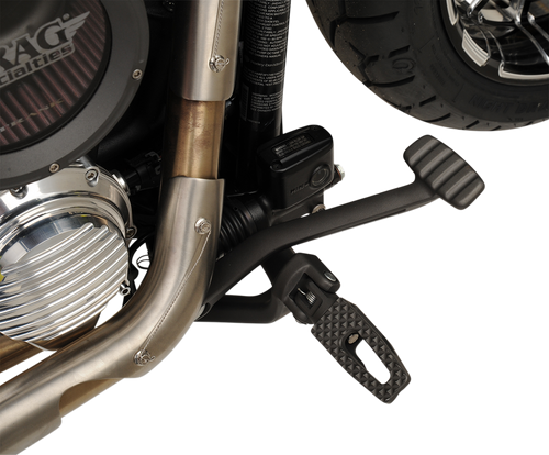 Front P-54 Slim Footpegs - Black - Lutzka's Garage