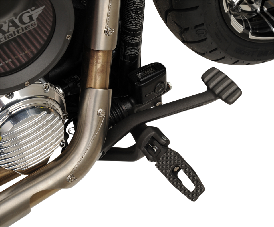 Front P-54 Slim Footpegs - Black - Lutzka's Garage