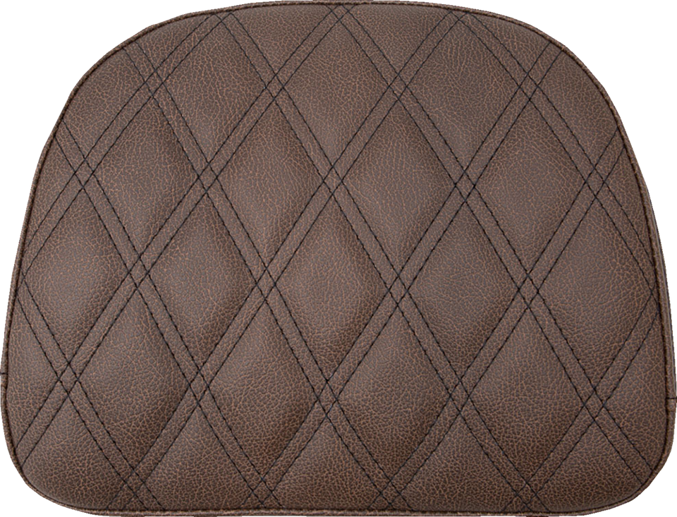 Touring Sissy Bar Pad - Brown - Lattice Stitch - Indian 14-22 - Lutzka's Garage