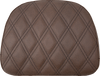 Touring Sissy Bar Pad - Brown - Lattice Stitch - Indian 14-22 - Lutzka's Garage