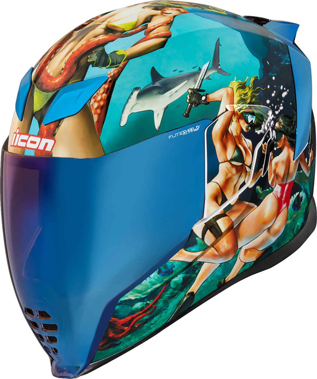 Airflite Helmet - Pleasuredome4 - Blue - XS - Lutzka's Garage
