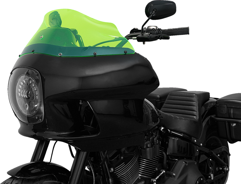 Kolor Flare Windshield - 9" - Green Ice - FXRP