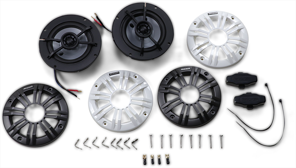 All-Weather 4" 2-way 2 Ohm Speakers