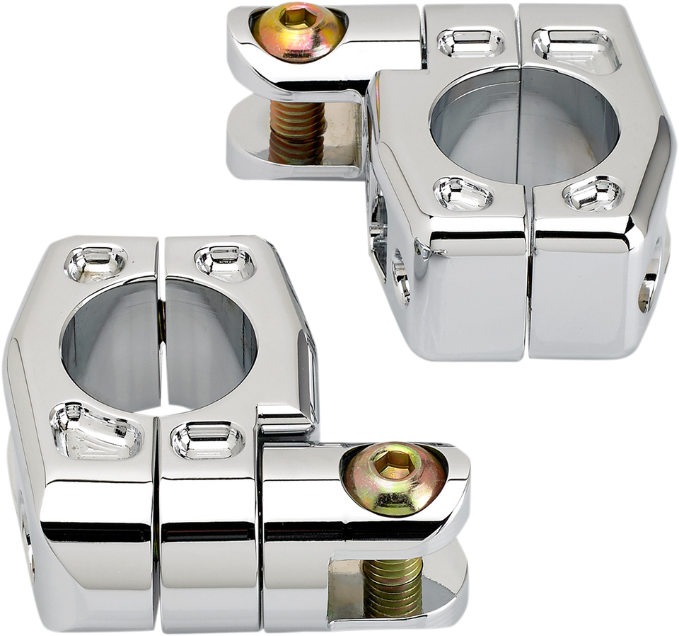 Highway Peg Mount - Chrome - 1.25" - Lutzka's Garage